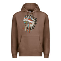 Chestnut indian headress Premium Hoodie - AdoDesignShop
