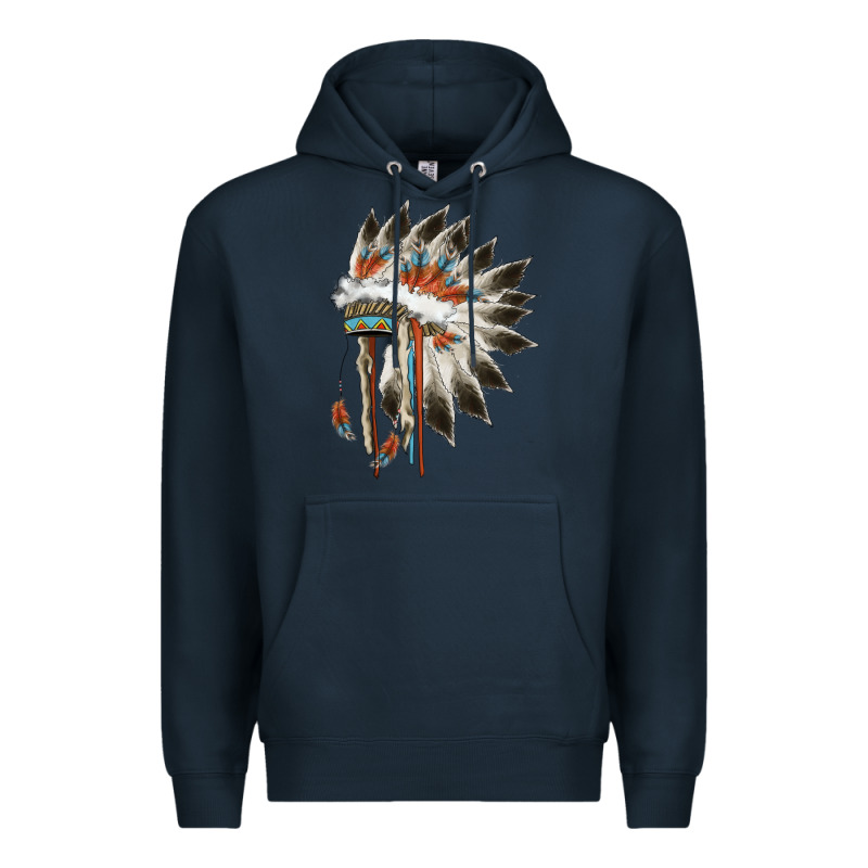 Indian Headress Premium Hoodie by AdoDesignShop | Teevron