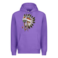 Purple indian headress Premium Hoodie - AdoDesignShop