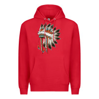 Red indian headress Premium Hoodie - AdoDesignShop
