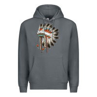 Rock indian headress Premium Hoodie - AdoDesignShop