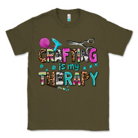 Army Green crafting is my therapy Classic Tee - AdoDesignShop