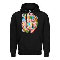 Black going to therapy is cool Zipper Hoodie - NancyCooperArtShop