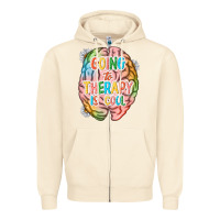 Sandshell going to therapy is cool Zipper Hoodie - NancyCooperArtShop