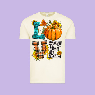 Love Pumpkin Vintage Tee Designed By Hra Design Shop