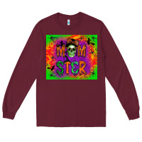 Burgundy momster Long Sleeve Tee - BundleAndBundleShop