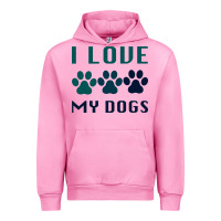 Fuchsia Pink i love my dogs Urban Hoodie - Bettercallsaul