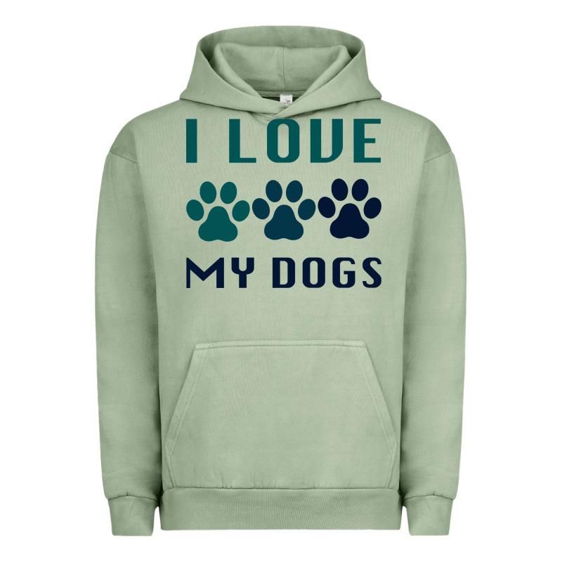 I Love My Dogs Urban Hoodie by Bettercallsaul | Teevron