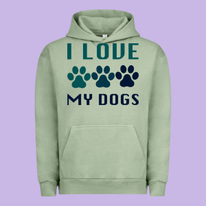 I Love My Dogs Urban Hoodie Designed By Bettercallsaul