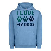Pigment Pebble Blue i love my dogs Urban Hoodie - Bettercallsaul