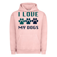 Pigment Salmon i love my dogs Urban Hoodie - Bettercallsaul
