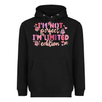 Black i'm not perfect i'm limited edition Heavyweight Hoodie - MaliasSmallBusiness