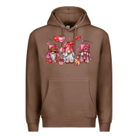 Chestnut valentine's day gnomes Premium Hoodie - LillyAllenDesigns