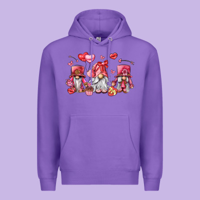 Valentine's Day Gnomes Premium Hoodie Designed By Lillyallendesigns