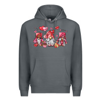 Rock valentine's day gnomes Premium Hoodie - LillyAllenDesigns