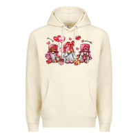 Sandshell valentine's day gnomes Premium Hoodie - LillyAllenDesigns