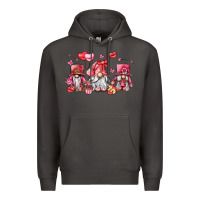 Smoke valentine's day gnomes Premium Hoodie - LillyAllenDesigns