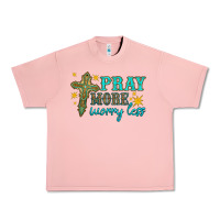 Salmon pray more worry less Urban Heavy Tee - HRA Design Shop