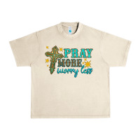 Sandshell pray more worry less Urban Heavy Tee - HRA Design Shop