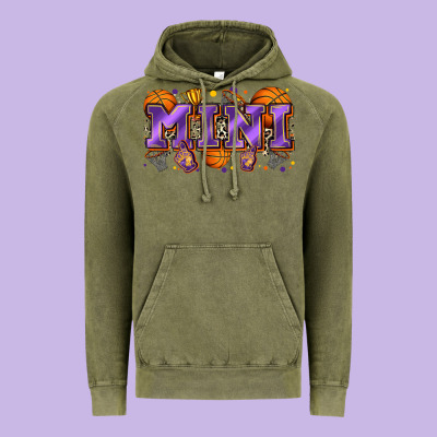 Mini Basketball Vintage Hoodie Designed By Zillion Design Studio