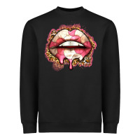 Black volleyball lips Heavyweight Sweatshirt - Zillion Design Studio