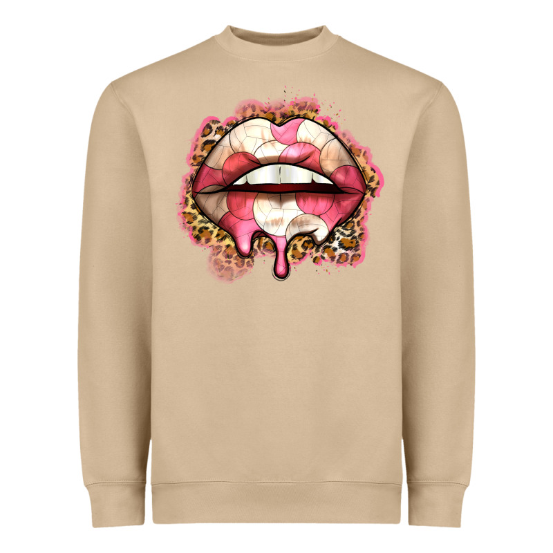 Volleyball Lips Heavyweight Sweatshirt by Zillion Design Studio | Teevron