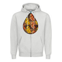Dove Grey Fall Teardrop Zipper Hoodie - LillyAllenDesigns