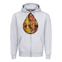 Heather Grey Fall Teardrop Zipper Hoodie - LillyAllenDesigns