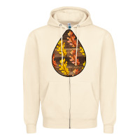 Sandshell Fall Teardrop Zipper Hoodie - LillyAllenDesigns