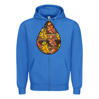 True Royal Fall Teardrop Zipper Hoodie - LillyAllenDesigns