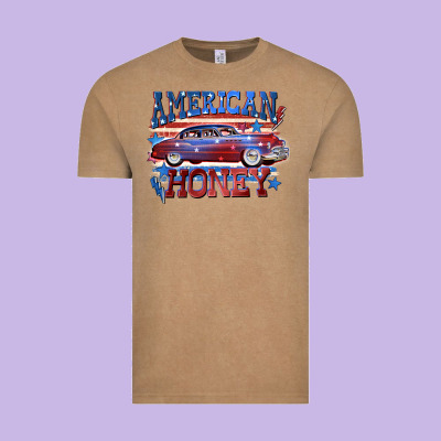 American Honey 4th Of July Vintage Tee Designed By Cowgirlartshop