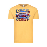 Vintage Mustard American honey 4th of july Vintage Tee - CowGirlArtShop