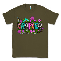 Army Green crafter Classic Tee - AdoDesignShop