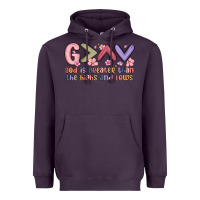 Plum god is greater than the highs and lows Heavyweight Hoodie - MaliasSmallBusiness