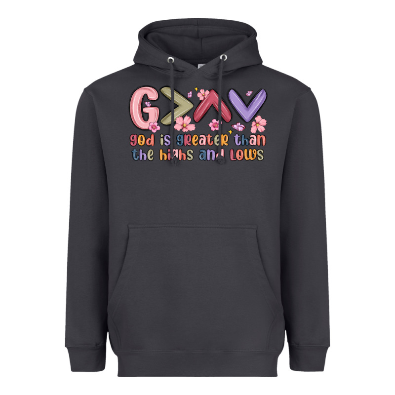 God Is Greater Than The Highs And Lows Heavyweight Hoodie by MaliasSmallBusiness | Teevron