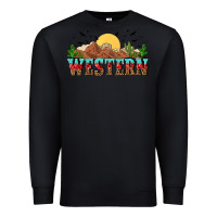 Black western Premium Sweatshirt - NancyCooperArtShop