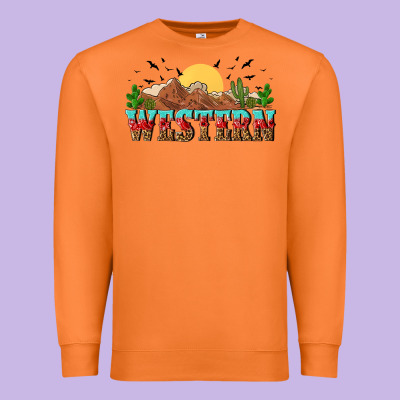 Western Premium Sweatshirt Designed By Nancycooperartshop