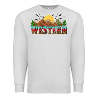 Dove Grey western Premium Sweatshirt - NancyCooperArtShop