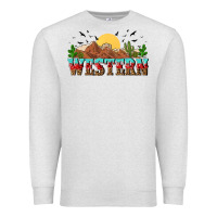 Oatmeal Heather western Premium Sweatshirt - NancyCooperArtShop