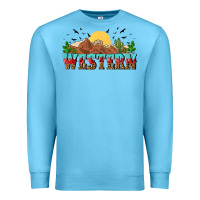 Ocean Blue western Premium Sweatshirt - NancyCooperArtShop