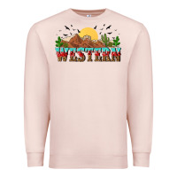 Pale Pink western Premium Sweatshirt - NancyCooperArtShop
