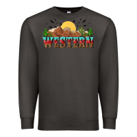 Smoke western Premium Sweatshirt - NancyCooperArtShop