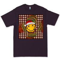 Plum Christmas smiley face Premium Tee - BarkalooDesign
