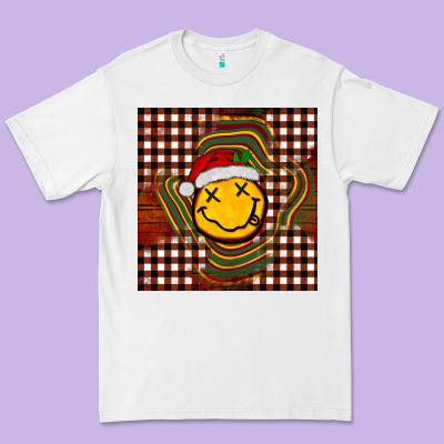 Christmas Smiley Face Premium Tee Designed By Barkaloodesign