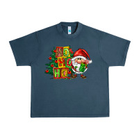 Midnight Navy ho ho ho santa gnomes Urban Heavy Tee - FaDigitalArtStudio