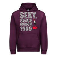 Mauve Wine Sexy Since March 1980 Urban Hoodie - Bettercallsaul