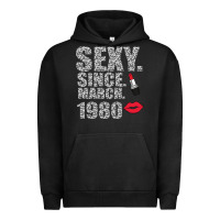 Pigment Black Sexy Since March 1980 Urban Hoodie - Bettercallsaul