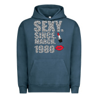 Pigment Midnight Navy Sexy Since March 1980 Urban Hoodie - Bettercallsaul