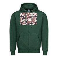 Sports Green milky camouflage Zipper Hoodie - BarkalooDesign