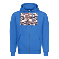 True Royal milky camouflage Zipper Hoodie - BarkalooDesign